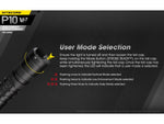 Nitecore P10 v2 CREE XP-L2 V6 LED Compact EDC Flashlight White 1100 Lumens Black