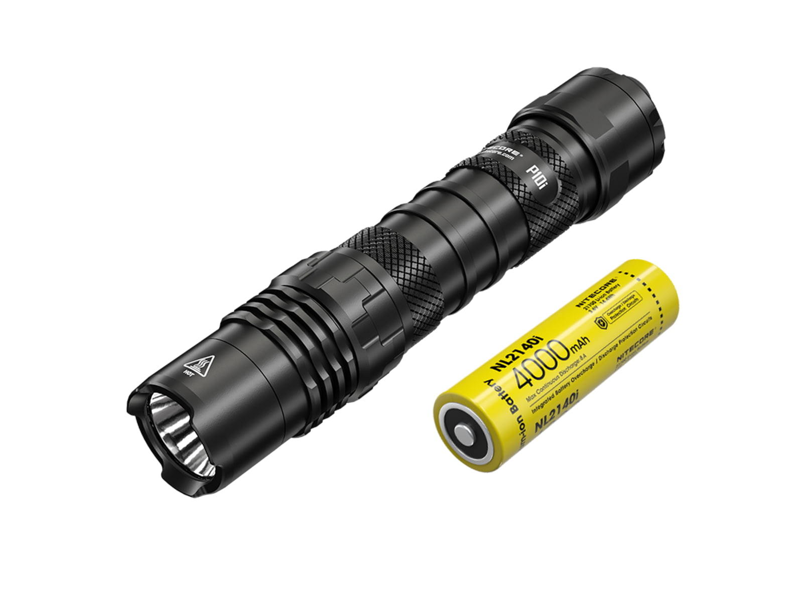 Nitecore P10i Luminous SST-40-W LED USB-C Rechargeable Flashlight 21700 White 1800 Lumens Black 6952506406500