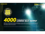 Nitecore P20iX CREE XP-L2 V6 LEDs USB-C Rechargeable Flashlight 21700 White 4000 Lumens Black