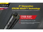Nitecore P20UV V2 CREE XP-L2 V6 LED Flashlight 18650 White 1000 Lumens Black