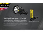 Nitecore P20UV V2 CREE XP-L2 V6 LED Flashlight 18650 White 1000 Lumens Black