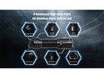 Nitecore P27iX 5000 Lumen 21700 Li-Ion Rechargeable LED Customizable Tactical Flashlight w/ Multi-Beam Modes Black P27iX