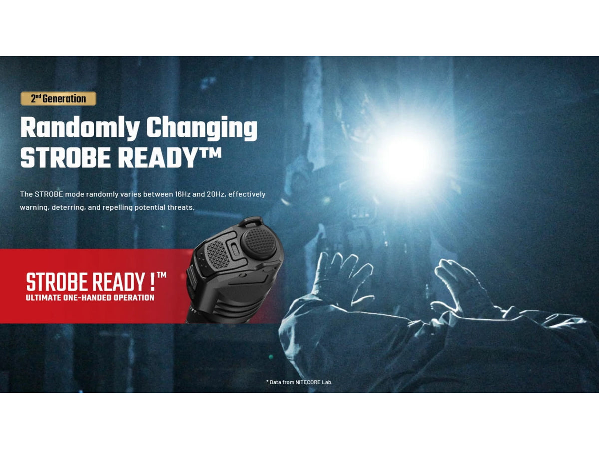 Nitecore P27iX 5000 Lumen 21700 Li-Ion Rechargeable LED Customizable Tactical Flashlight w/ Multi-Beam Modes Black P27iX