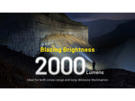 Nitecore P40 3171 Yards Ultra Long Throwing USB-C Rechargeable 2000 Lumens LED Flashlight Black