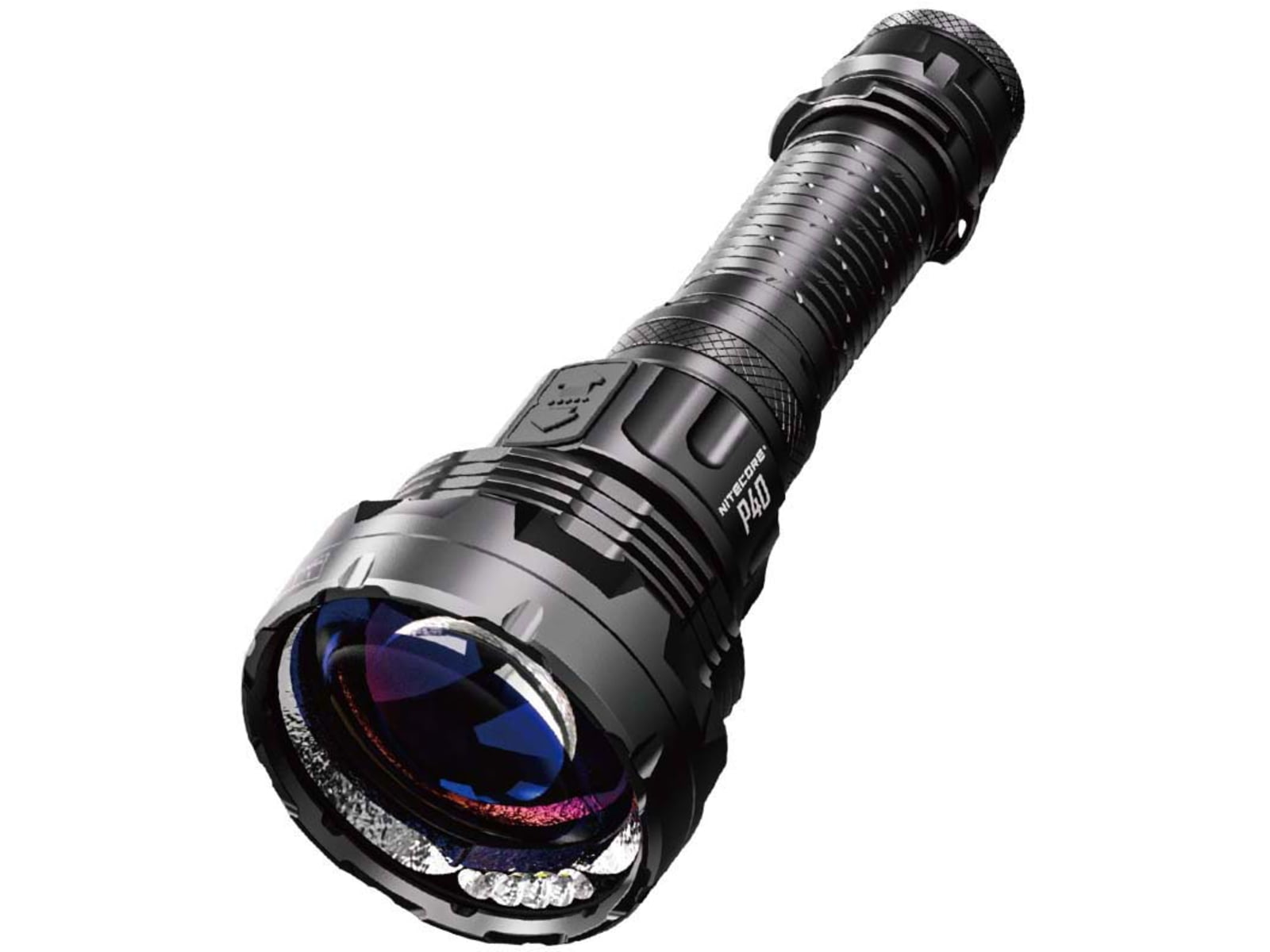 Nitecore P40 3171 Yards Ultra Long Throwing USB-C Rechargeable 2000 Lumens LED Flashlight Black