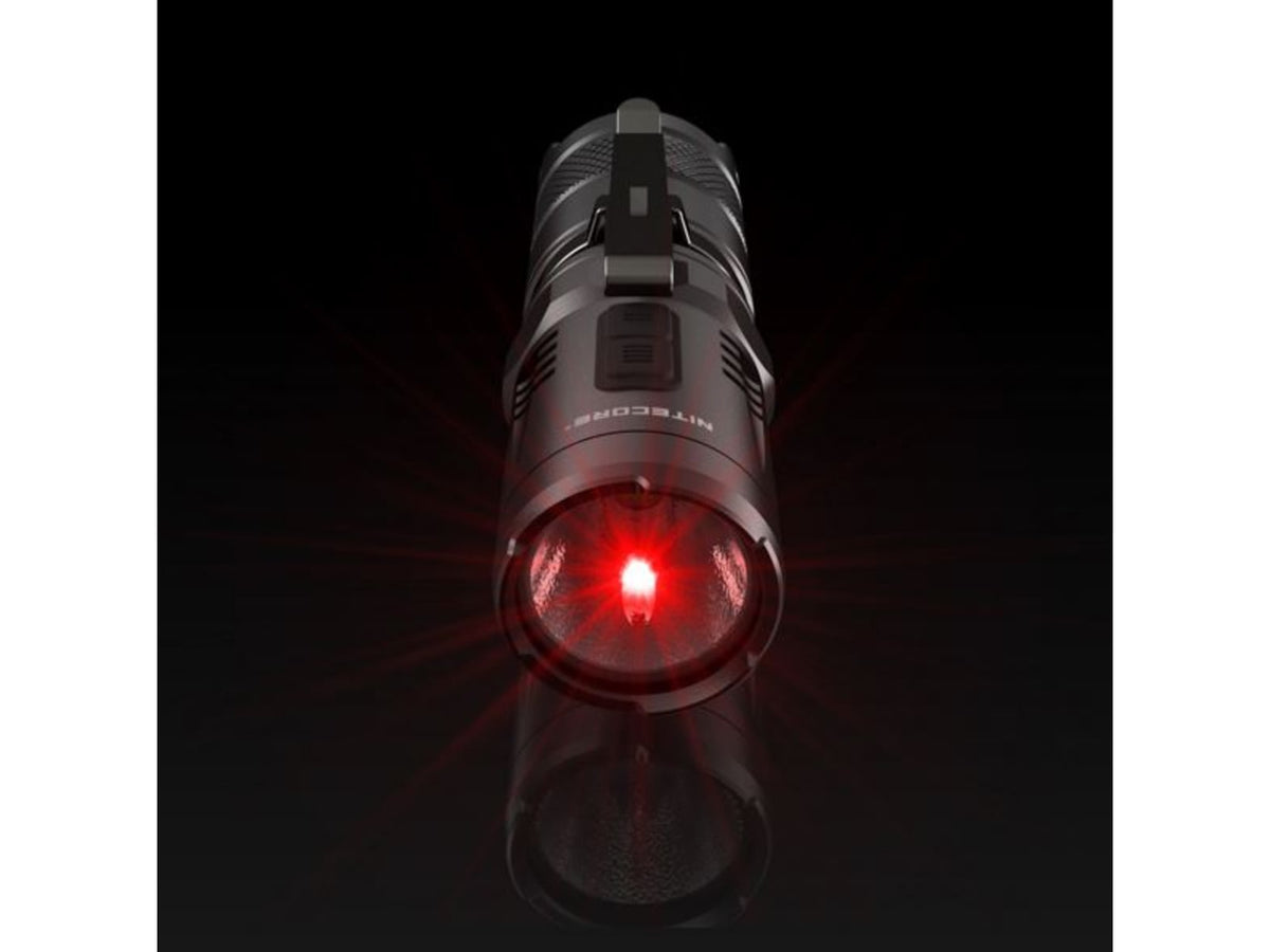 Nitecore MT10C CREE XM-L2 U2 EDC Tactical Flashlight w/Red Light CR123 White 920 Lumens Black