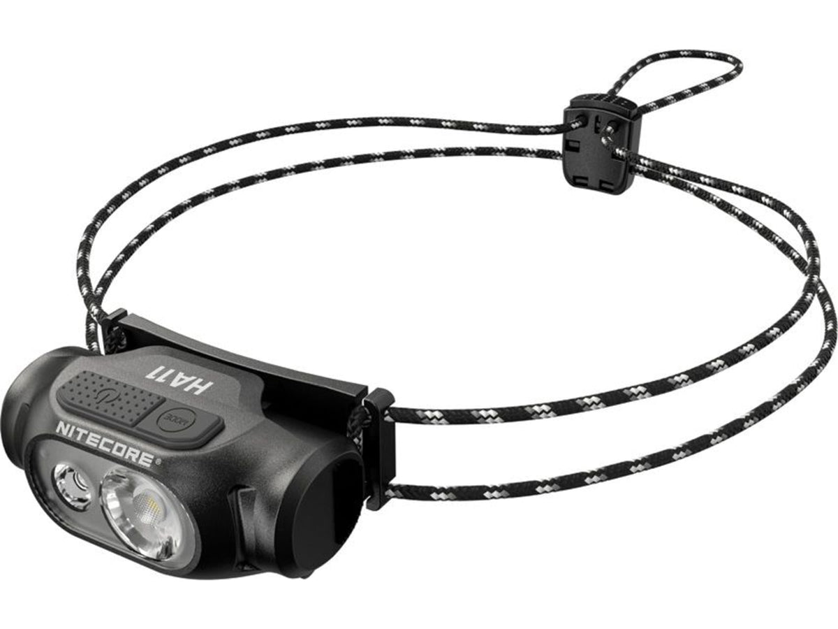 Nitecore HA11 Lightweight LED Headlamp AA 240 Lumens Black FL-NITE-HA11