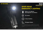 Nitecore VCL10 QuickCharge 3.0 USB Car Charger w/White & Red Flashlight White/Red 25 Lumens Black 6952506404735