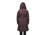 Nobis Alissa Midi Fitted Parka - Women's Burgundy Extra Small ALISSA-CY BURGUNDY-XS