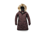 Nobis Alissa Midi Fitted Parka - Women's Burgundy Extra Small ALISSA-CY BURGUNDY-XS