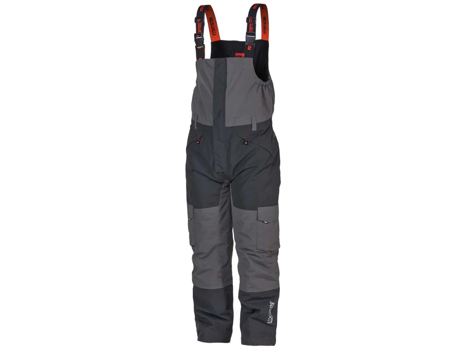 Norfin Boat Insulated Rain Bibs - Mens Gray Black