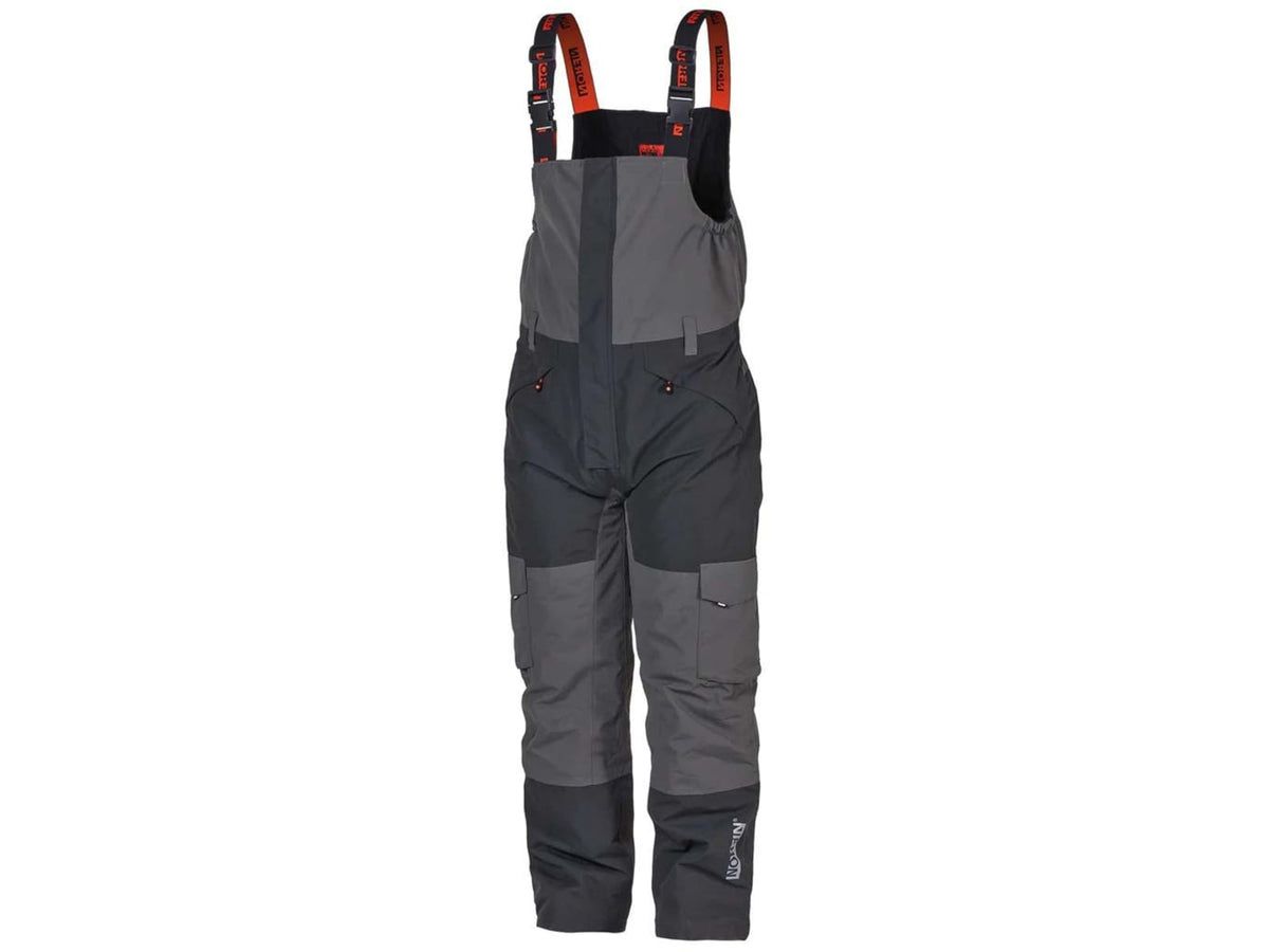 Norfin Boat Insulated Rain Bibs - Mens Gray Black