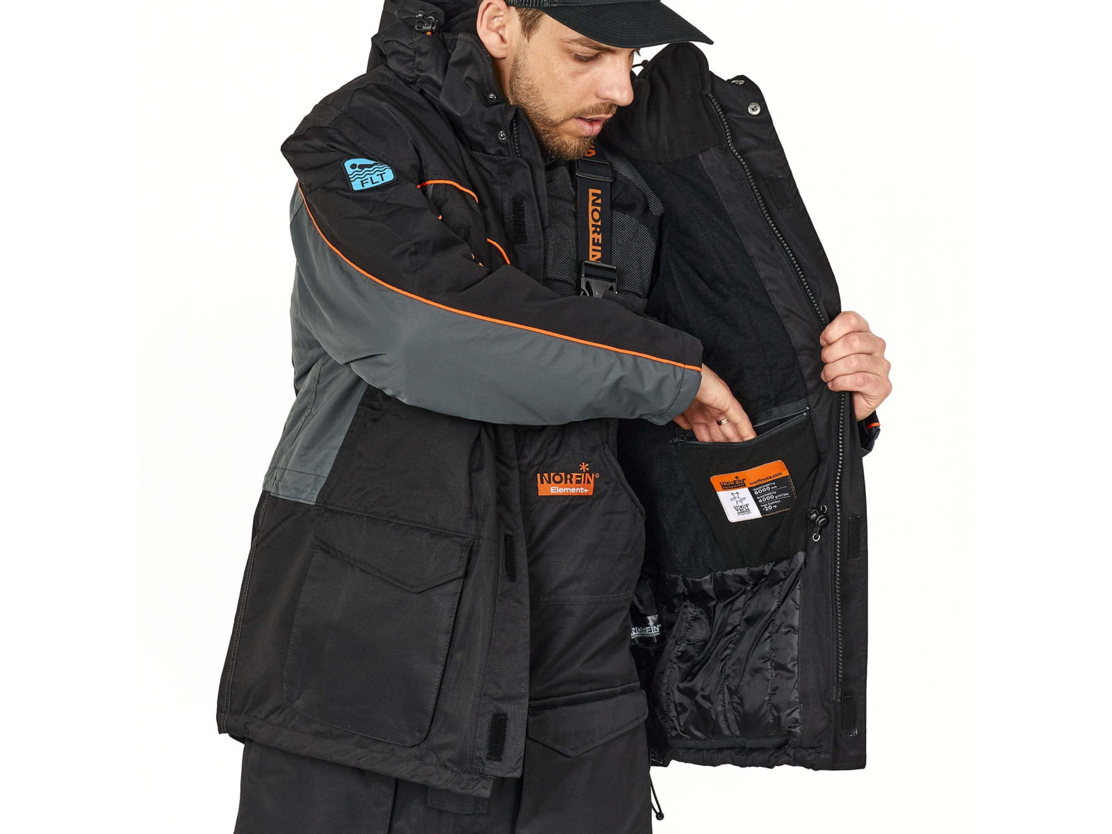 Norfin Element Suit + Float - Men's Black