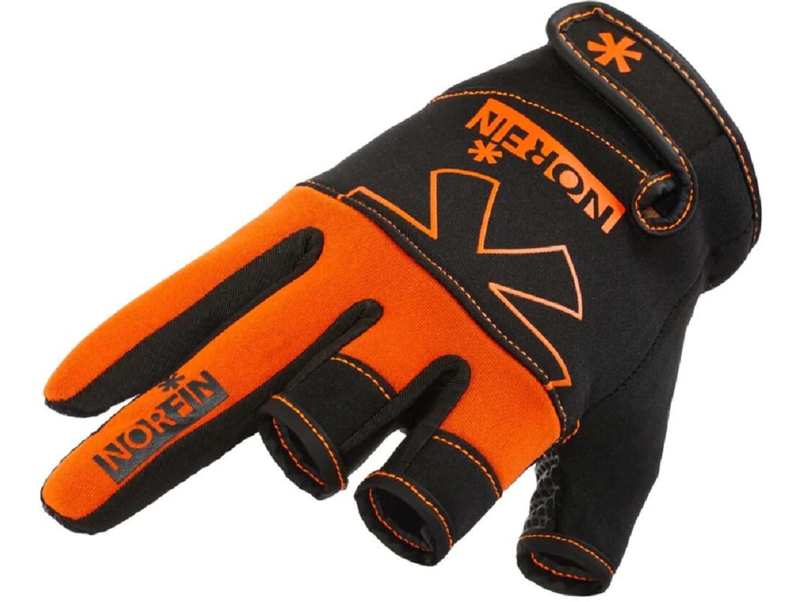 Norfin Grip 3 Cut Gloves - Men's Orange Black Medium