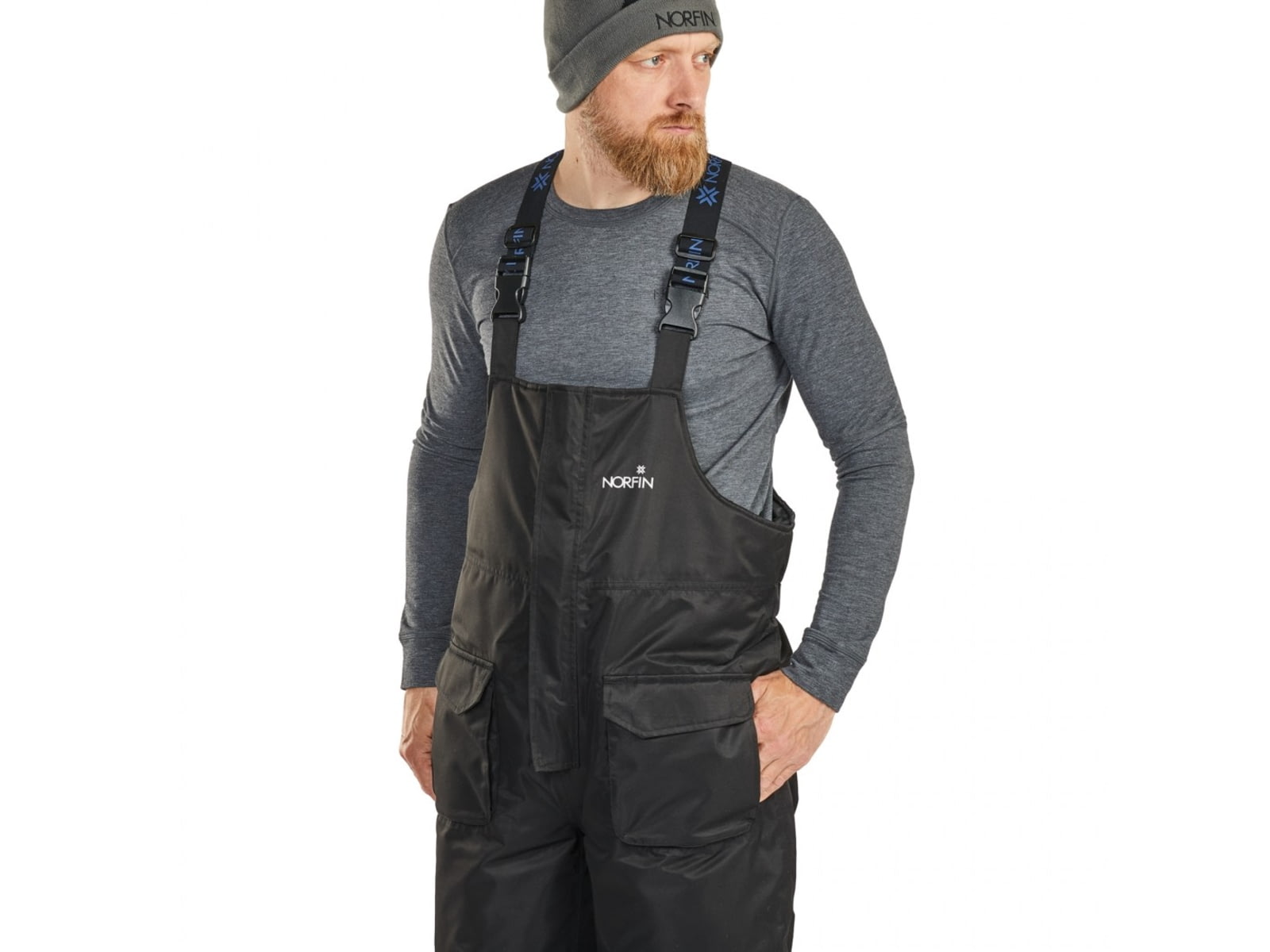 Norfin Thermax FLT Bibs - Men's Black 2XL