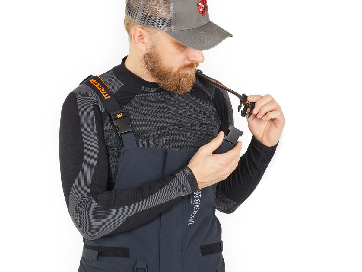 Norfin Norfin Rebel Pro Insulated Rain Bibs - Mens Gray 2XL