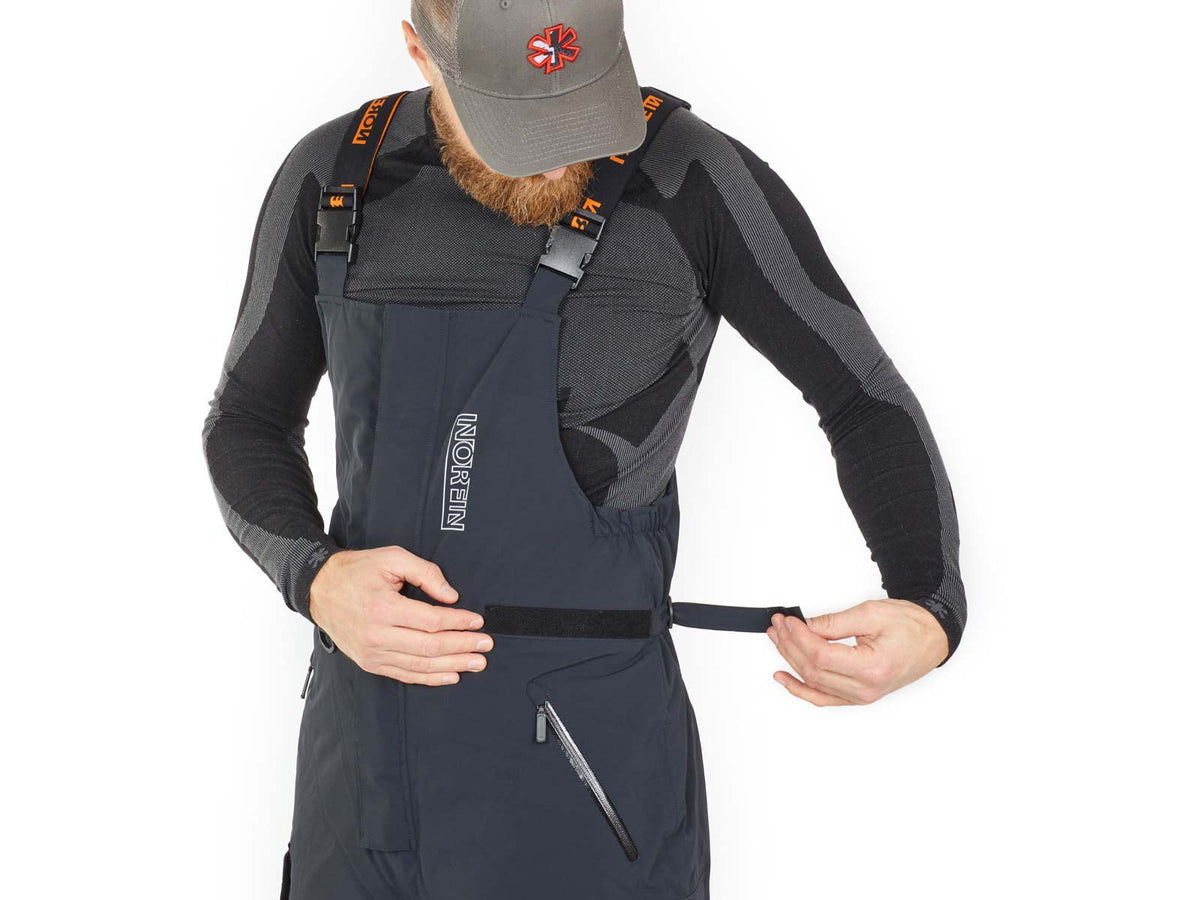 Norfin Norfin Rebel Pro Insulated Rain Bibs - Mens Gray 2XL