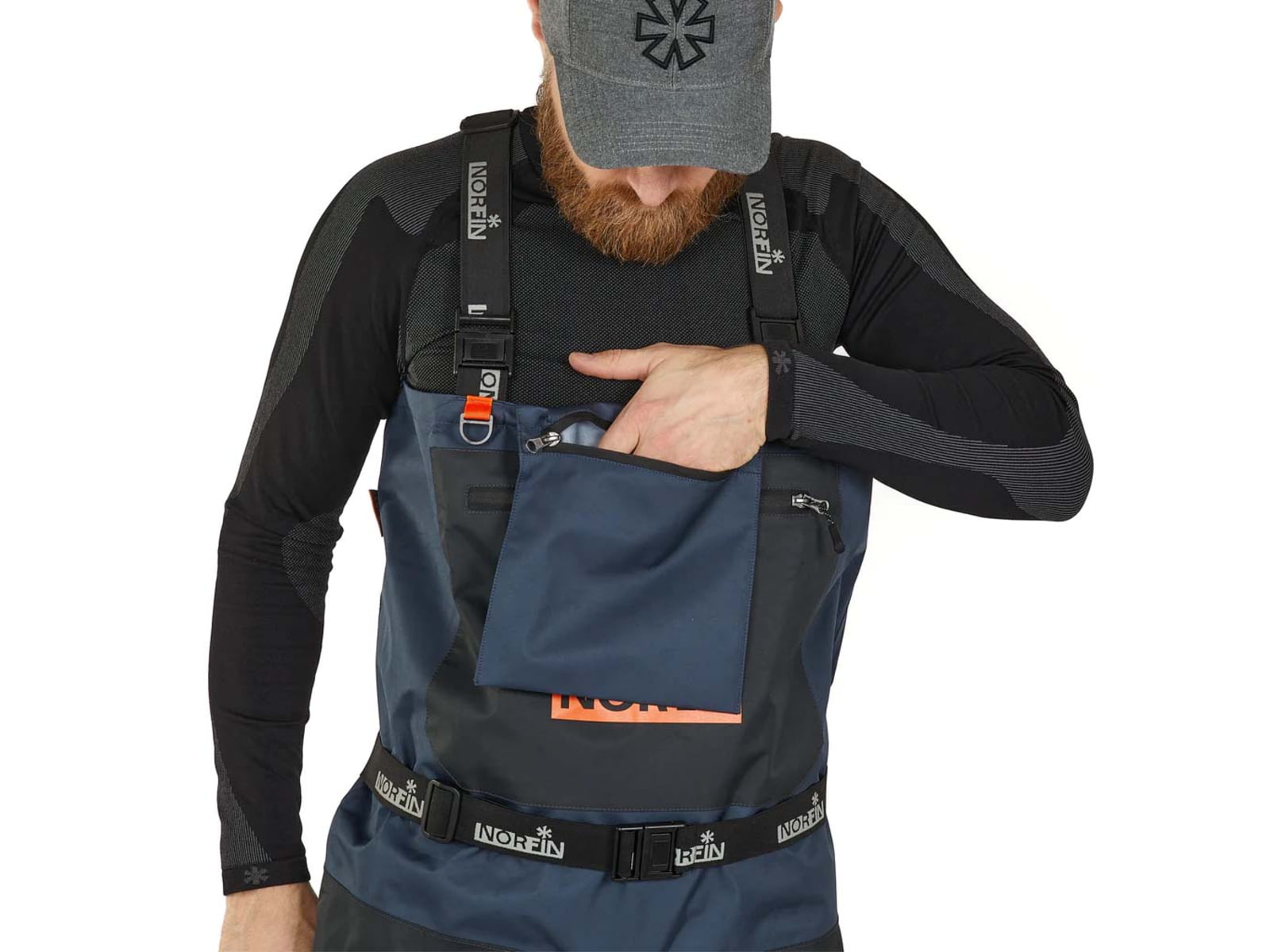 Norfin Waders Pilot Bootfoot - Men's Blue Black