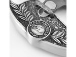 North American Arms 1 1/8 Long Rifle Ova Ornate Belt Buckle w/ Secure Clip Release Fits Belts 1 Inch to 1 1/2 Inch Steel NAABBO-L