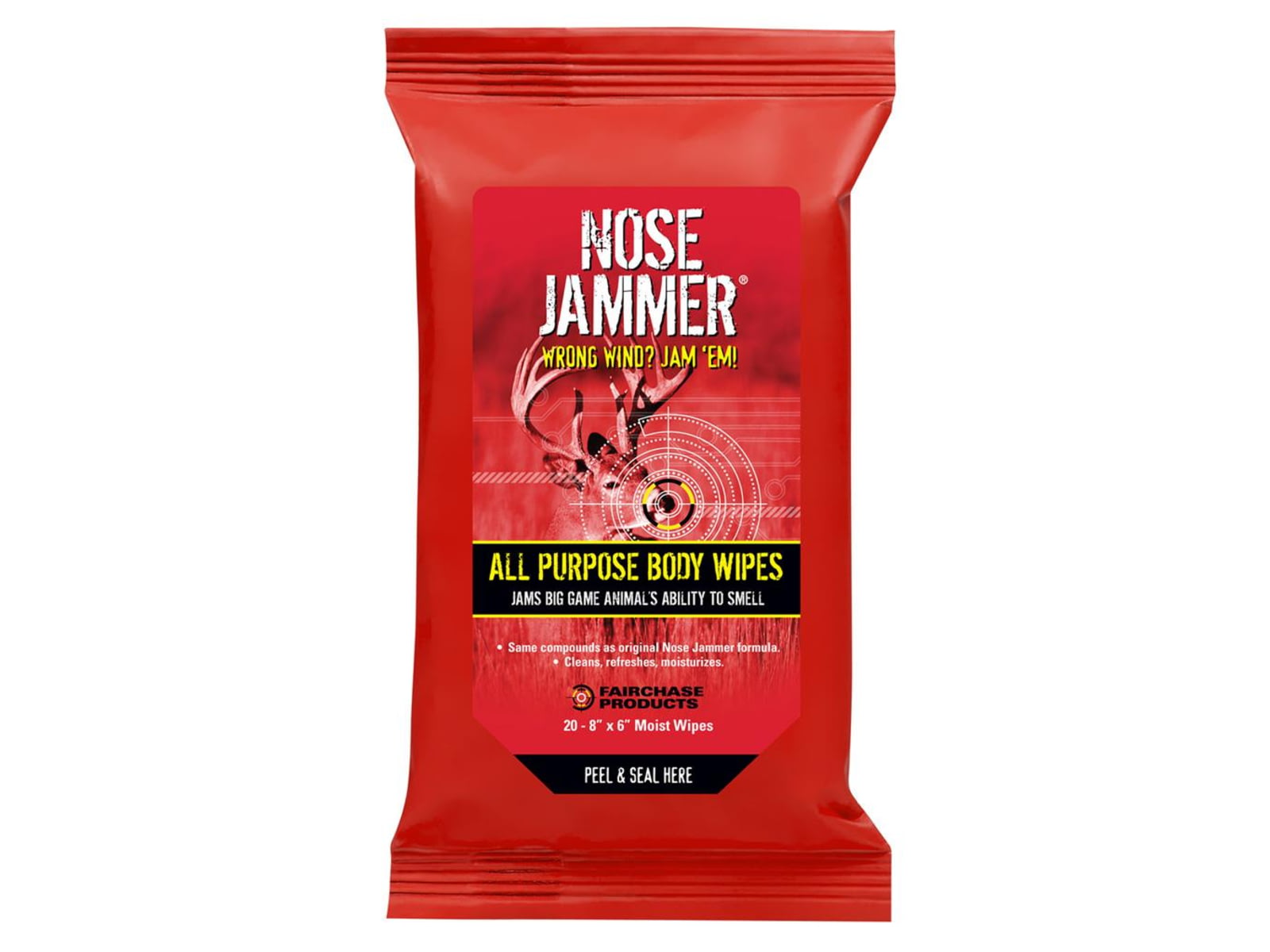 Nose Jammer Body Wipes 20 pk. 3120