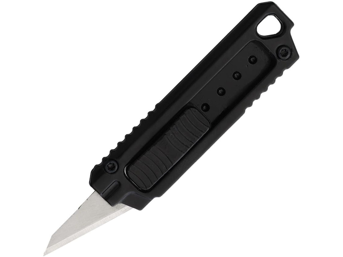 Novelty Cutlery Mini 0.63 in Kitchen Knife Black aluminum K1017
