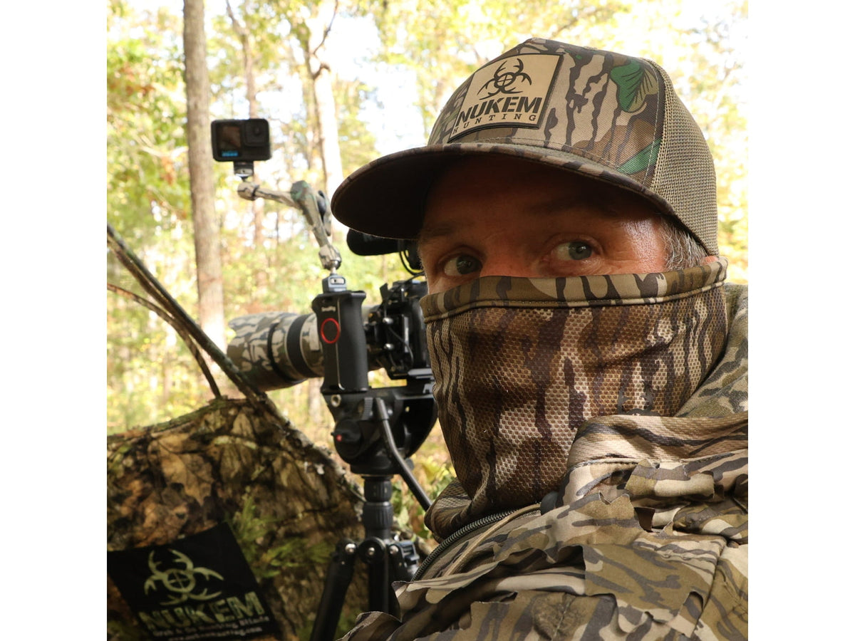 Nukem Breathable Mesh Facemask Bottomland Camo NKBLMESHMASK