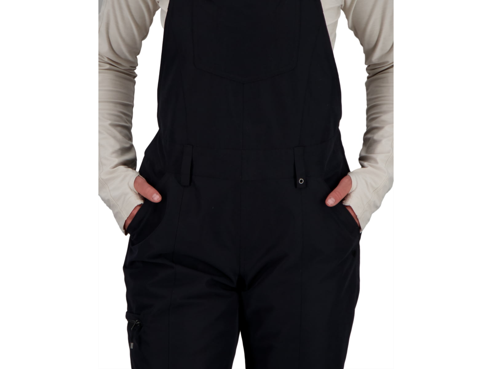 Obermeyer Malta Bib Overalls - Women's 12 US Regular Inseam Black