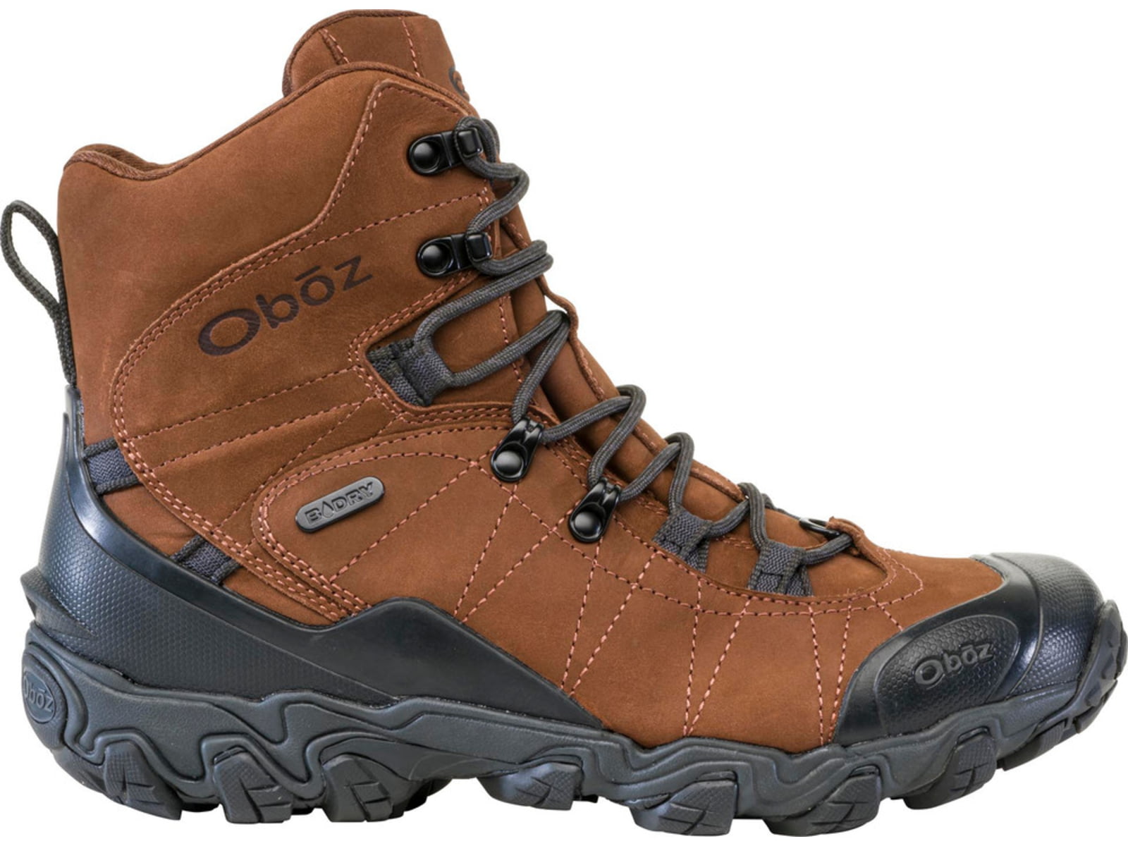 Oboz Bridger 8in Insulated Waterproof Boots - Men's Grizzly 9.5 Wide 82001-916-9.5-Wide