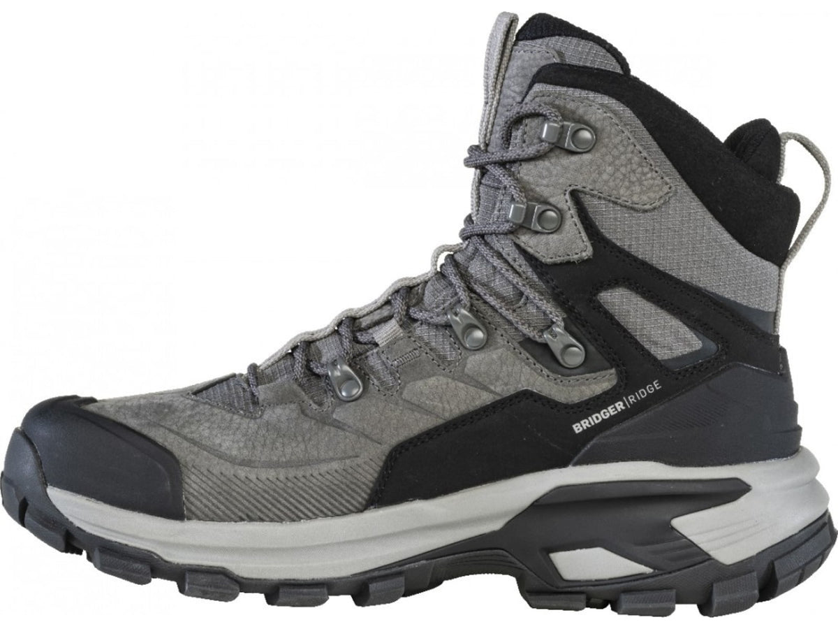 Oboz Bridger Ridge Mid GTX Hiking Shoes - Men's Gunmetal Black 9