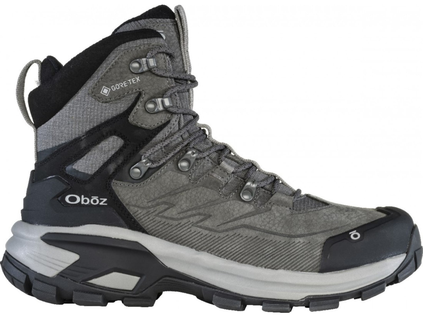 Oboz Bridger Ridge Mid GTX Hiking Shoes - Men's Gunmetal Black 9