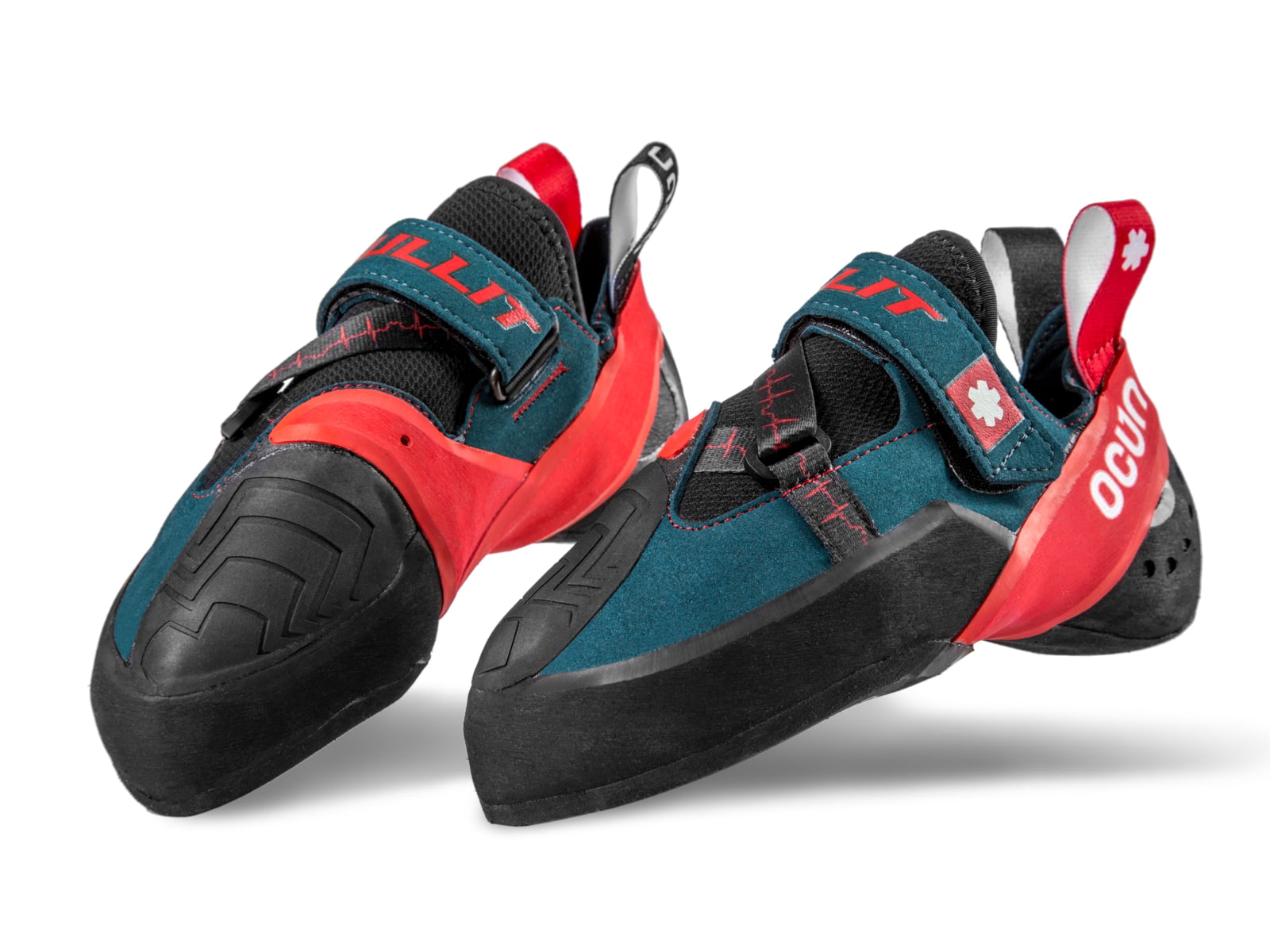 USED Ocun Bullit Climbing Shoes Petrol/Red 4.5 4576-Petrol/Red-4.5