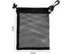 Odin's Innovations Mesh Drawstring Bag w/ Clip Black 1409990