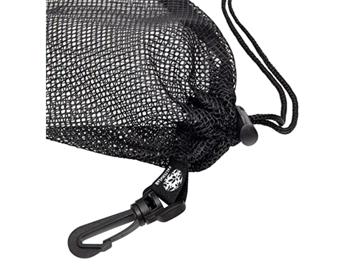 Odin's Innovations Mesh Drawstring Bag w/ Clip Black 1409990