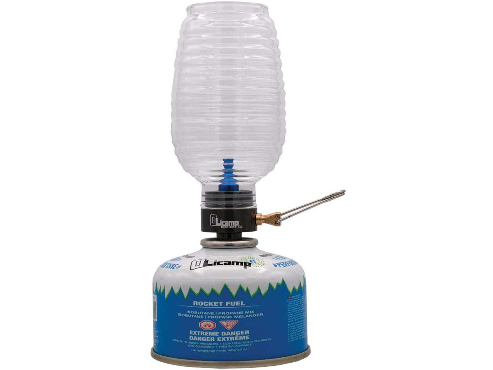 Olicamp Luminator Adjustable Flame Gas Canister Lamp Clear FML-603