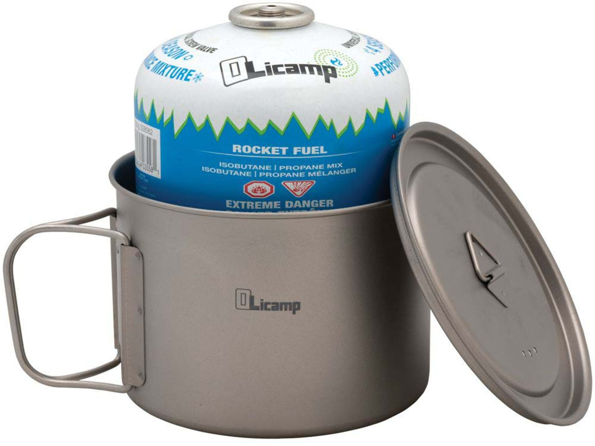 Olicamp Titanium Space Saver Pot w/Lid 900mL TS6-900ML
