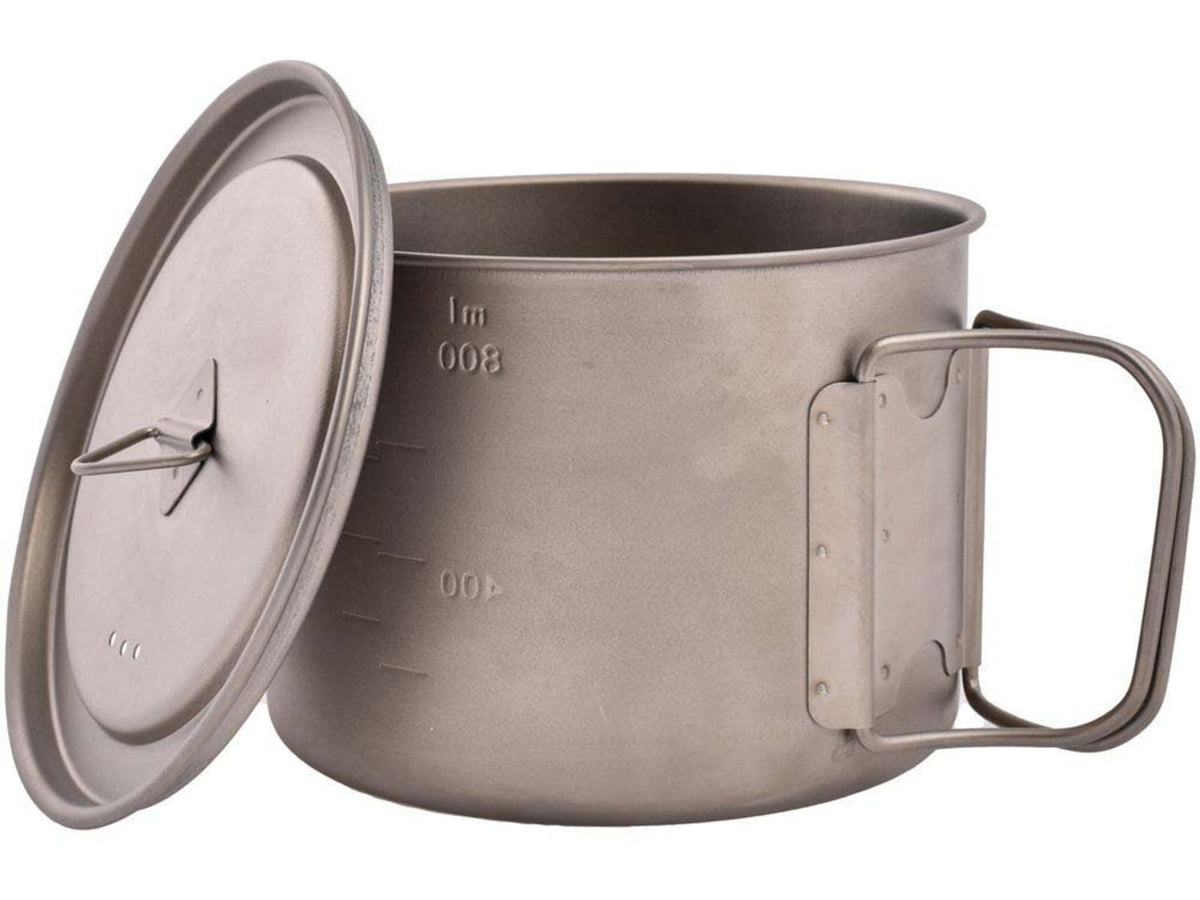 Olicamp Titanium Space Saver Pot w/Lid 900mL TS6-900ML