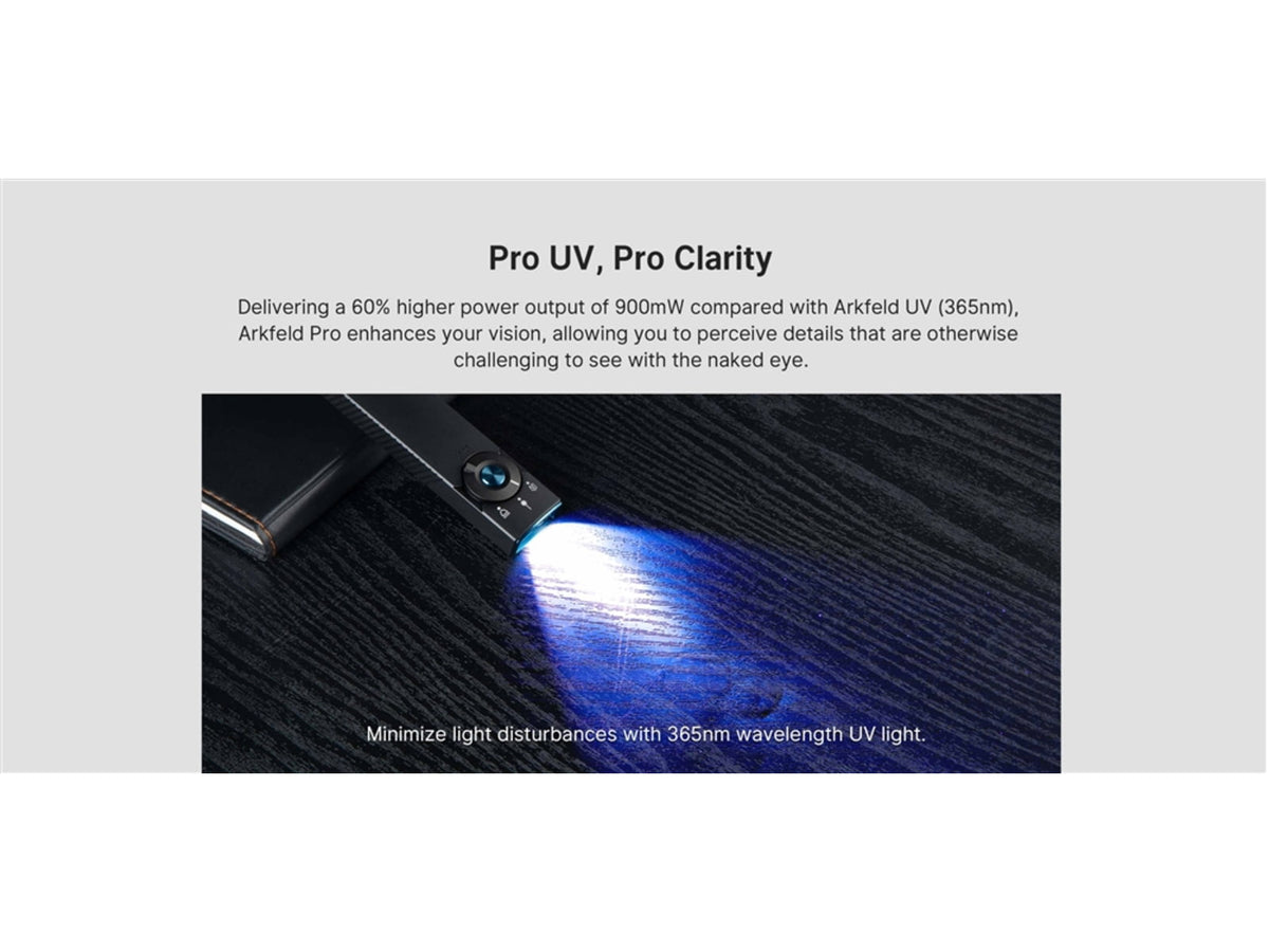 Olight Arkfeld Pro 1300 Lumens LED Rechargeable Flashlight with UV Light & Green Laser Black