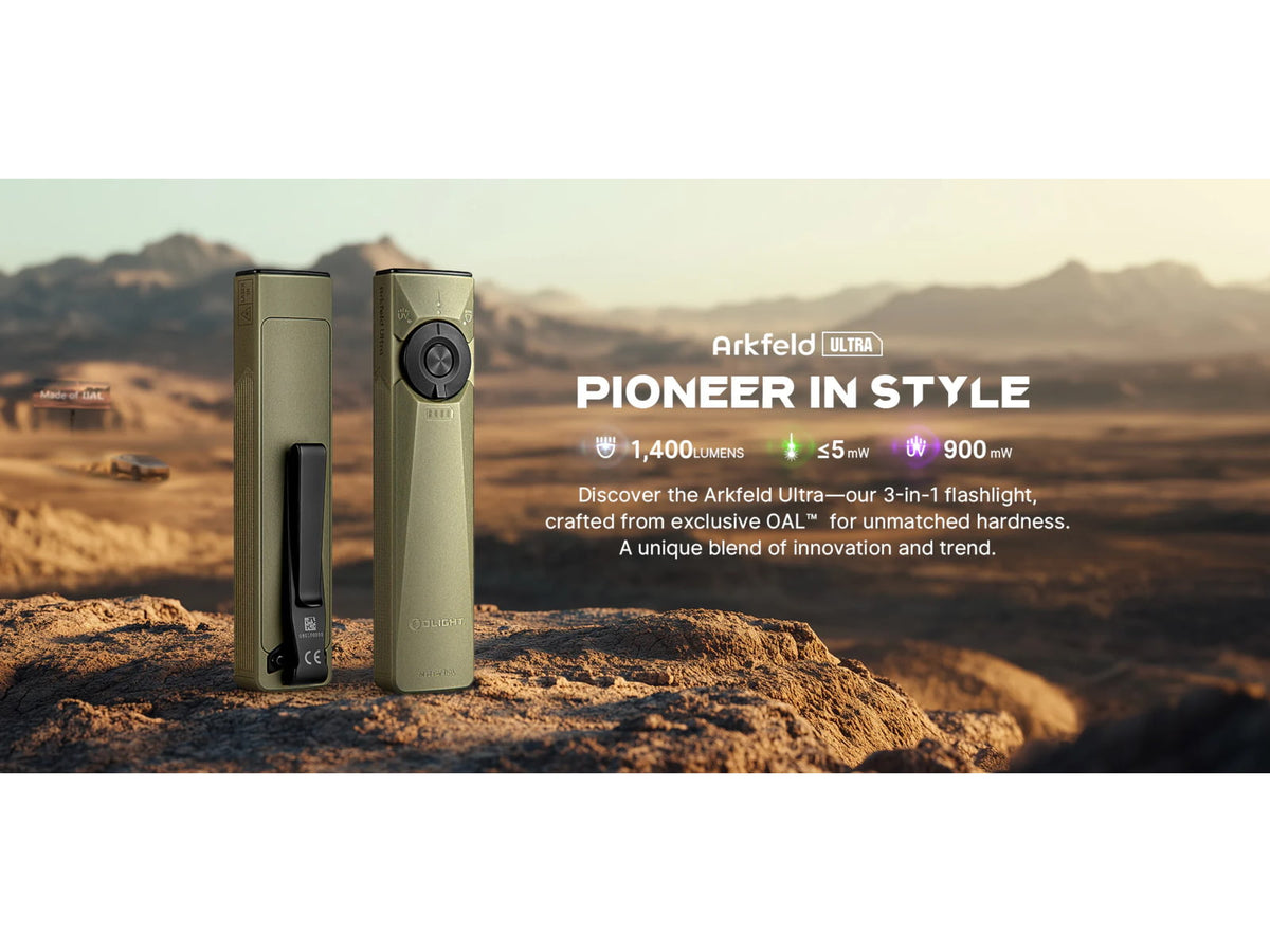 Olight Arkfeld Ultra 1400 Lumens LED Flashlight Olive Arkfeld Ultra
