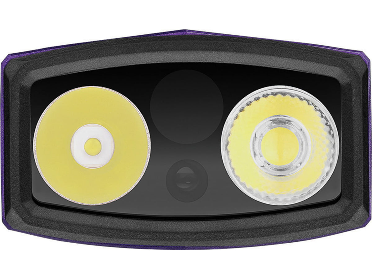 Olight ArkPro Rechargeable 1500 Lumen EDC Flashlight with UV Light / Green Laser Nebula Violet ARKPRO3RNVCW