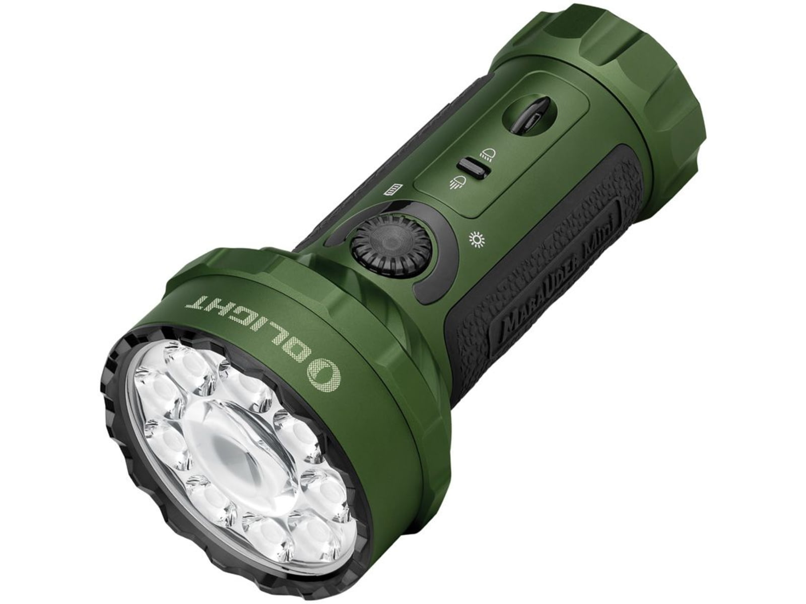 Olight Marauder Mini Rechargeable Handheld Flashlight RGB Light 7000 Lumens Olive Drab Green MARAUDERMINIODG