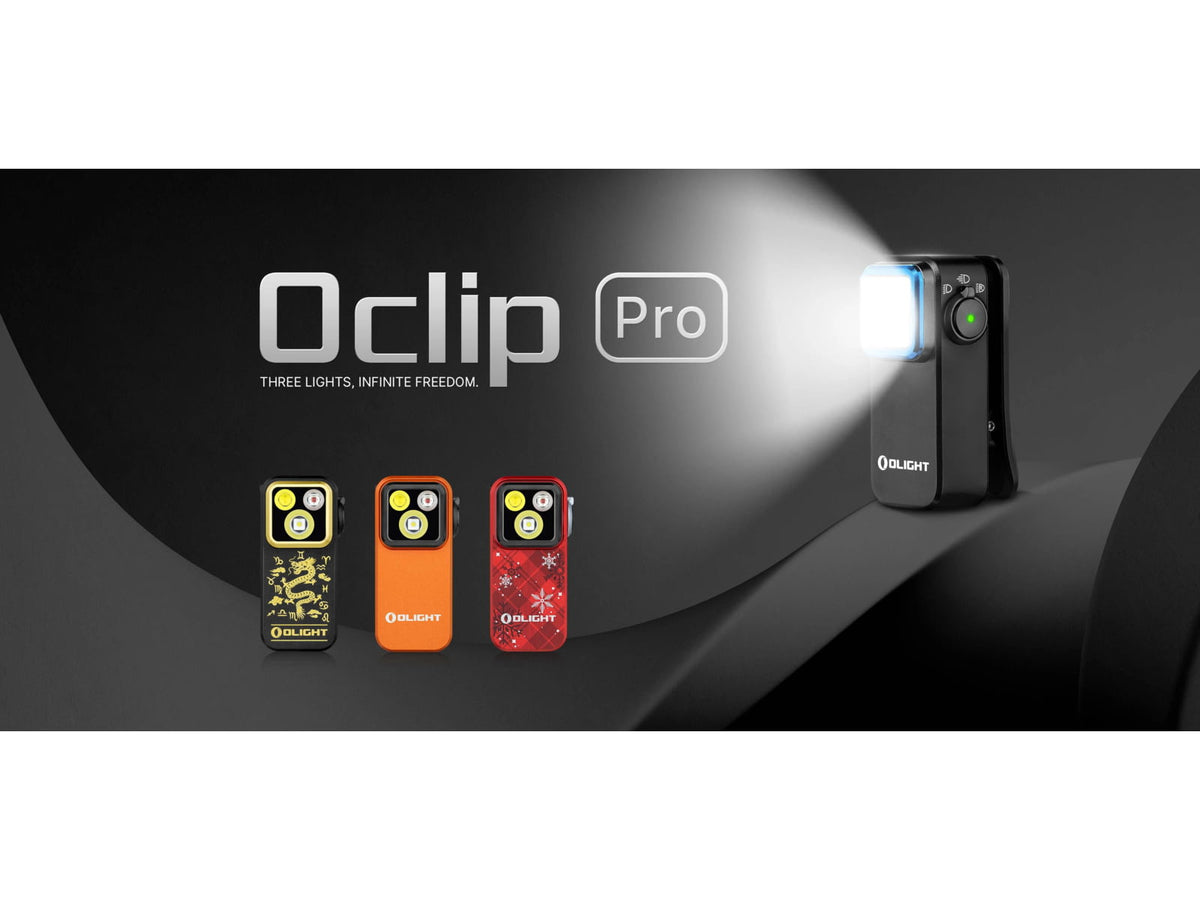 Olight Oclip Pro Lithium Ion 500 Lumens LED Flashlight Black Oclip Pro Oclip Pro