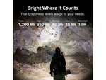 Olight ArkPro Lite Rechargeable 1200 Lumen EDC Flashlight with UV Light Black 6977261694474