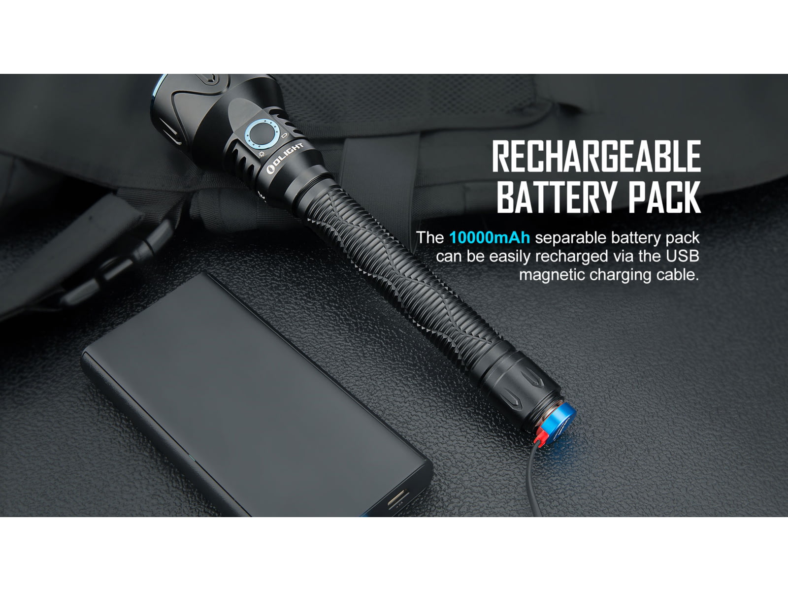Olight Javelot Pro 2 Long Throw 2500 Lumens LED Rechargeable Flashlight Black
