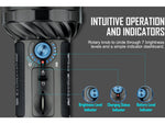 Olight Marauder 2 14000 Lumens LED Long Throw Rechargeable Flashlight Black