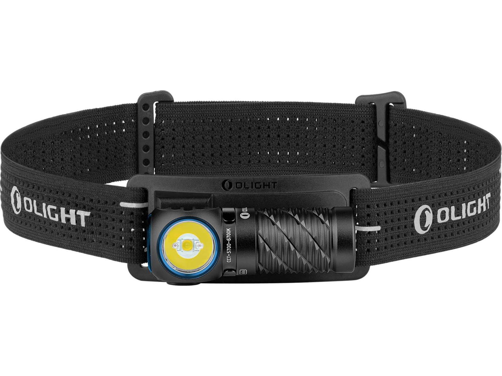 Olight Perun 3 Mini USB-C Rechargeable 1250 Lumens LED Compact Right-Angle Headlamp Black
