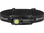 Olight Perun 3 Mini USB-C Rechargeable 1250 Lumens LED Compact Right-Angle Headlamp Black