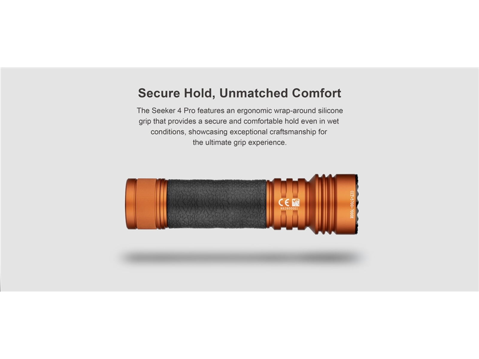 Olight Seeker 4 Pro CW 4600 Lumens LED Rechargeable Flashlight Black