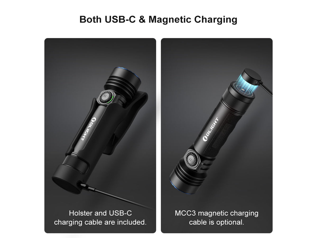Olight Seeker 4 Pro CW Rechargeable 4600 Lumens LED Flashlight Black SEEKER4PROMTBKCW