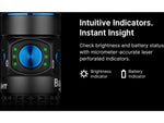 Olight Baton 4 Premium Edition Lithium Ion 1300 Lumens LED Flashlight w/ Wireless Charging Case Black