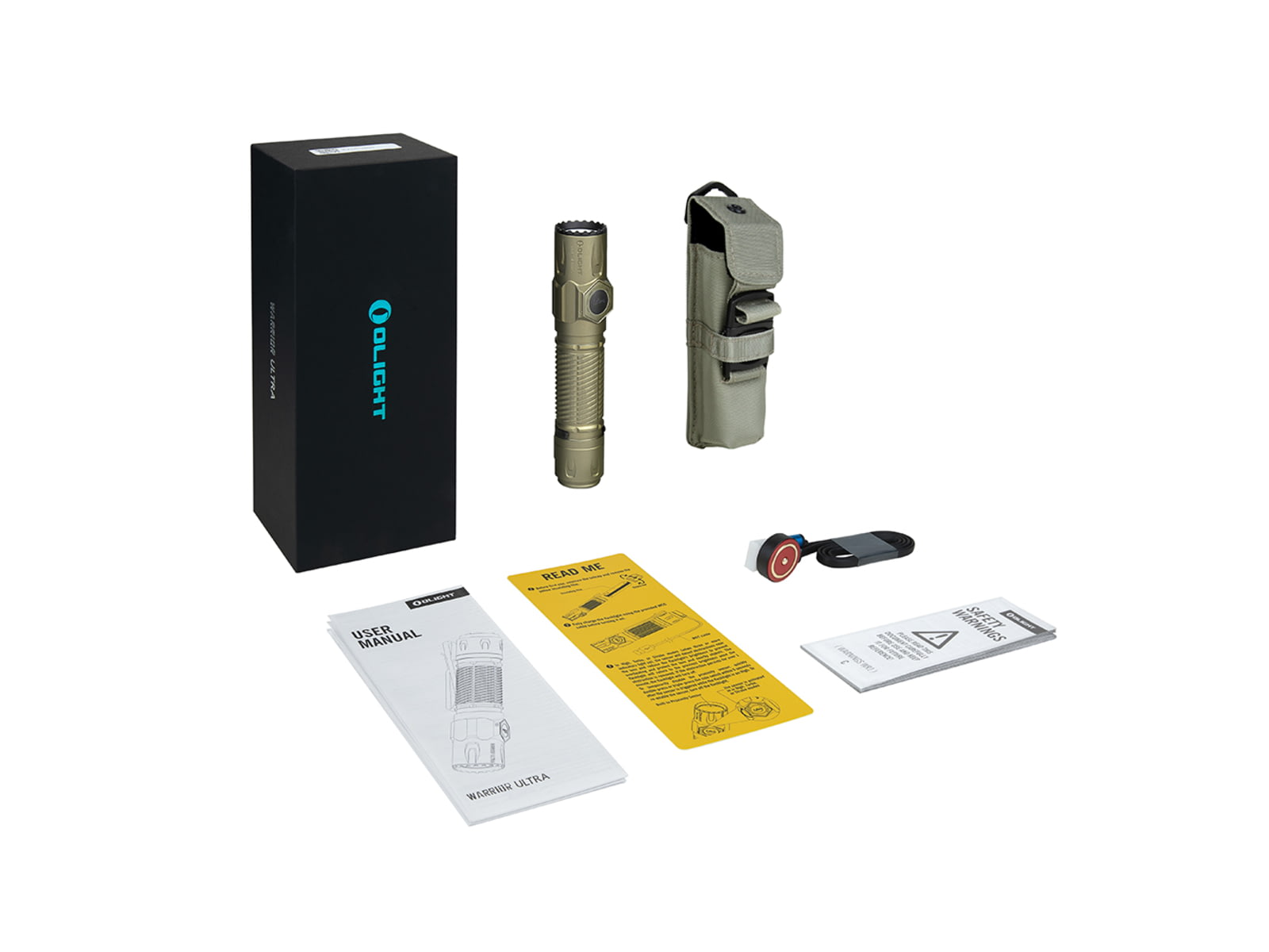 Olight Warrior Ultra 21700 Lithium Ion 2500 Lumens LED Tactical Flashlight OD Green WARRIORULTRAOG